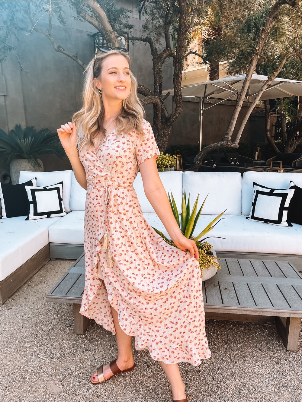 Pink Lily Maxi Floral Dress